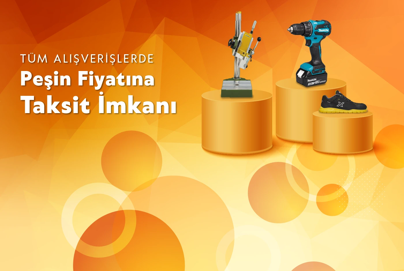 Tüm alışverişlerde peşin fiyatına taksit imkânı